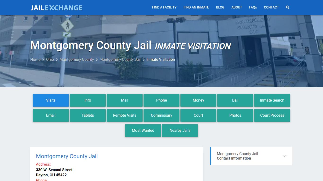 Inmate Visitation - Montgomery County Jail, OH - Jail Exchange